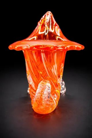 Cornucopia Murano Años 50 Naranja