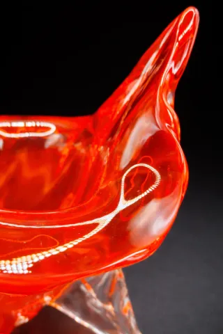 Cornucopia Murano Años 50 Naranja