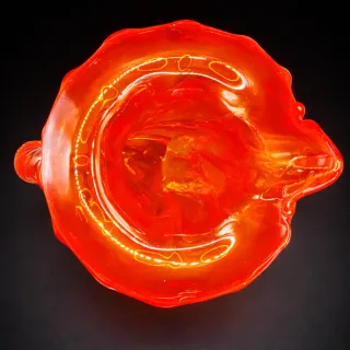 Cornucopia Murano Años 50 Naranja