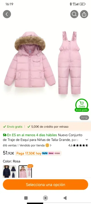 Conjunto ski Nuevo a estrenar . Traje de nieve.