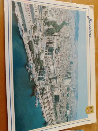 Lote 6 Postales Barcelona Puerto Circuladas