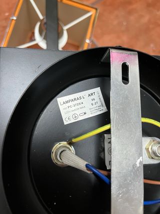 Lámpara de techo moderna naranja