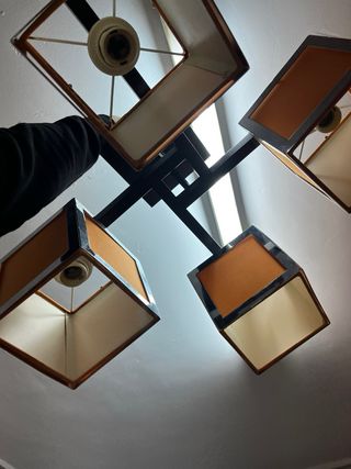 Lámpara de techo moderna naranja