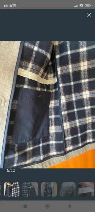 Abrigo de paño hombre