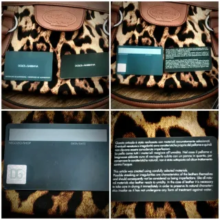 Borsa Dolce & Gabbana originale. Tela e pelle. Nuova