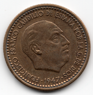 Moneda 1 Peseta 1947 (19-51)