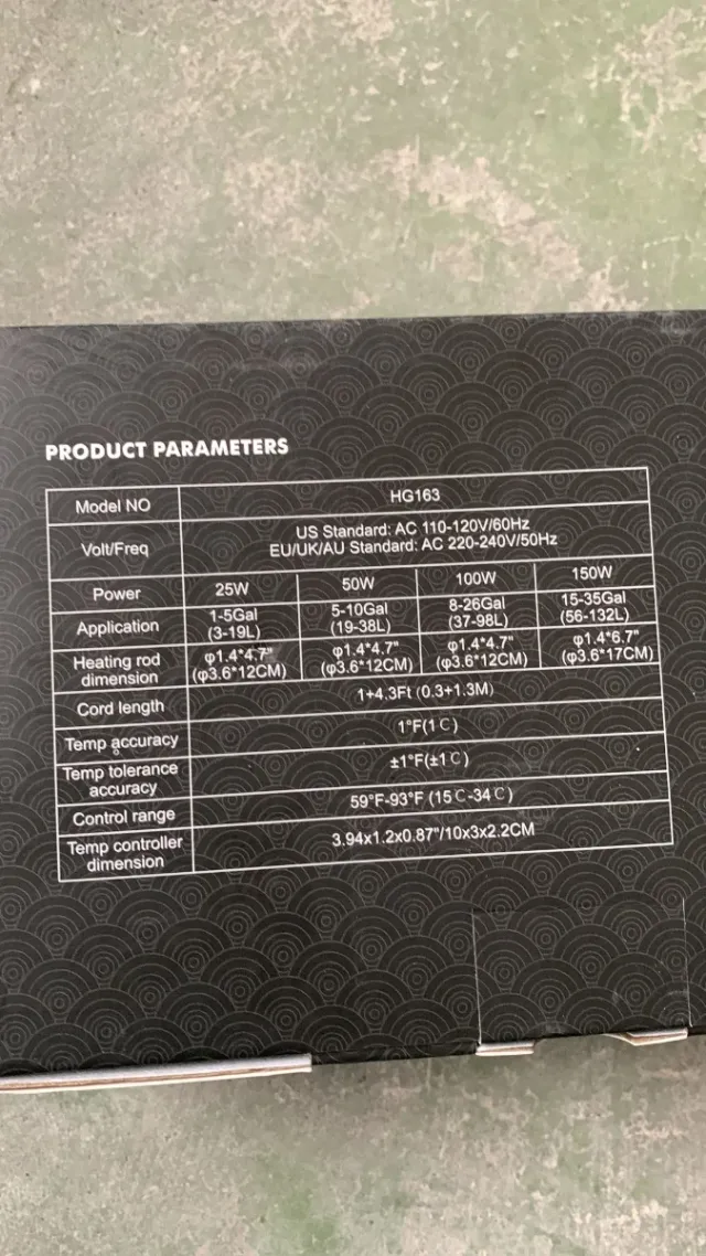 Calentador Acuario Hygger 25W