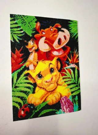 Quadro il Re leone (Fatto a mano)