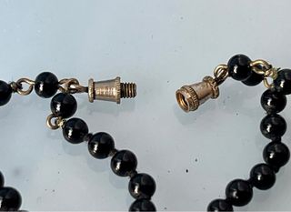 Lote 2 Collares Perlas Blanco y Negro