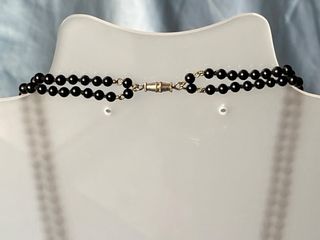 Lote 2 Collares Perlas Blanco y Negro