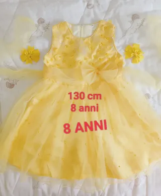 Vestito giallo 8 anni 130 cm
