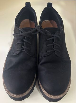 Scarpe nere con plateau