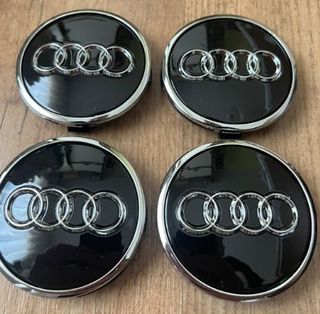4x LLANTA TAPACUBOS AUDI 61MM 4M0601170 negro