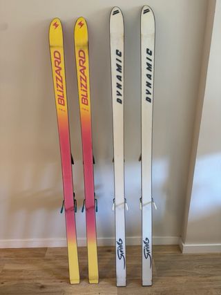 2 Paia di Sci Salomon e Blizzard Vintage