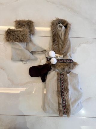 Disfraz niña invierno con capucha talla 5-6