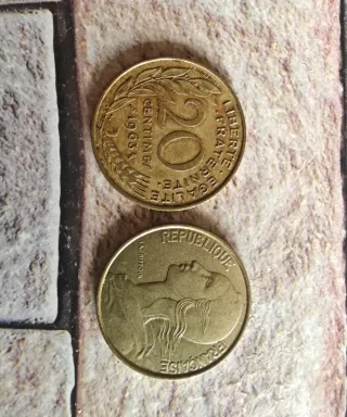 Moneda Francesa 20 Centimes 1995