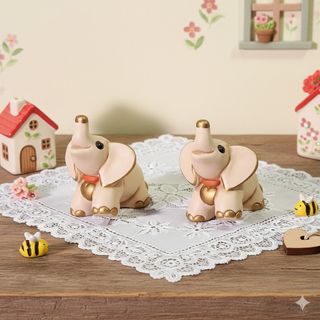 Coppia Elefanti Thun Cuore D'oro Piccolo