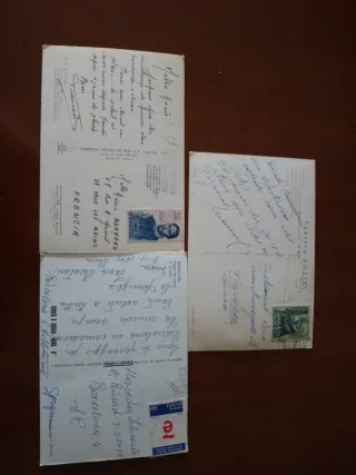 Lote 6 Postales Barcelona Colón Circuladas