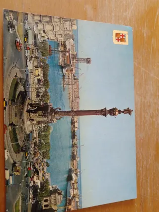 Lote 6 Postales Barcelona Colón Circuladas