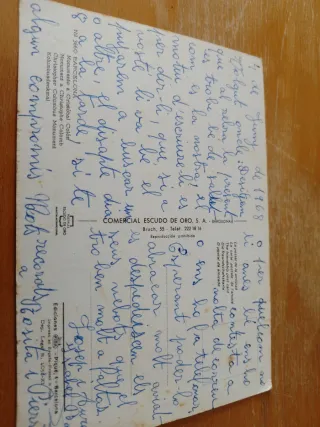 Lote 6 Postales Barcelona Colón Circuladas