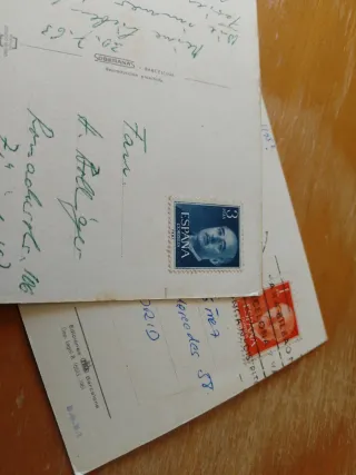 Lote 6 Postales Barcelona Colón Circuladas