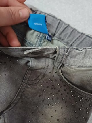 Jeans bambina 3-6 mesi con strass