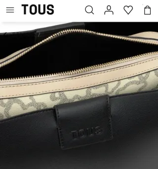 Bolso Tous City Kaos Icon Negro Mediano