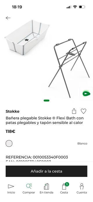 Bañera Stokke con patas