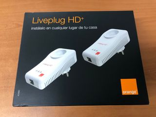 2 Adaptadores PLC Liveplug HD Orange