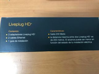 2 Adaptadores PLC Liveplug HD Orange