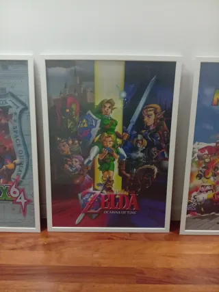 Poster Nintendo 64 Star Fox, Zelda, Mario Kart