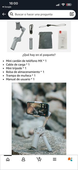 Estabilizador MOZA Mini MX Gimbal Plegable