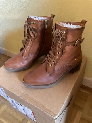 Botines Pikolinos Piel Marrones Mujer