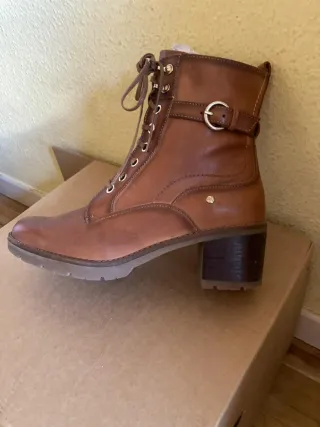 Botines Pikolinos Piel Marrones Mujer