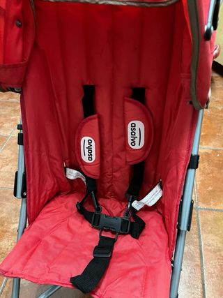 Silla de paseo roja Asalvo