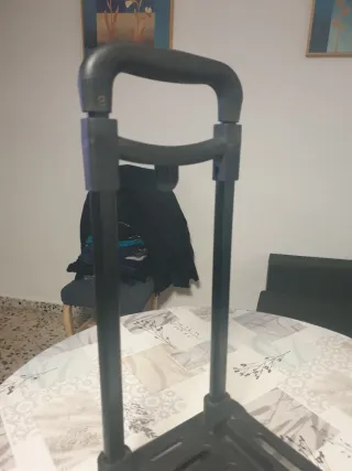 Portamaletas negro plegable