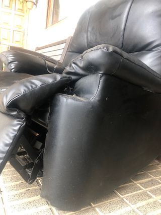Sillón reclinable multifunción negro