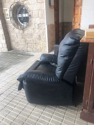Sillón reclinable multifunción negro