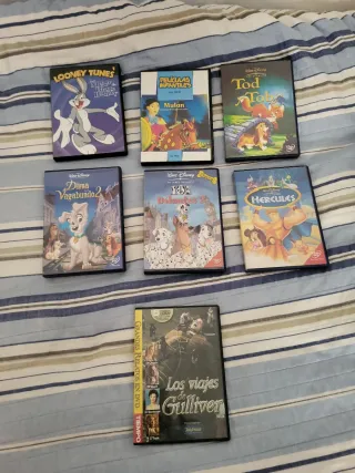 DVDs Disney y Looney Tunes