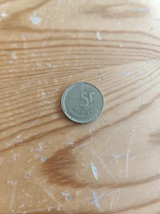 2 Monedas BELGIQUE 1987 y BAN 1963