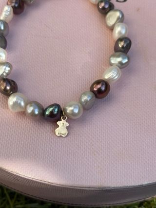 Pulseras Tous Oro Perlas Multicolor
