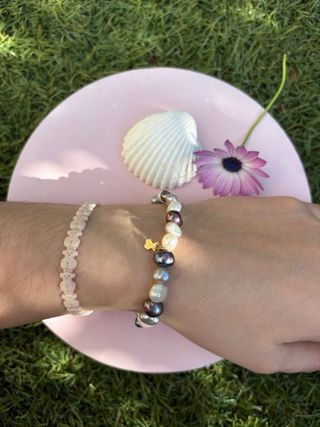 Pulseras Tous Oro Perlas Multicolor