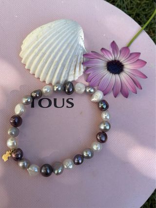 Pulseras Tous Oro Perlas Multicolor
