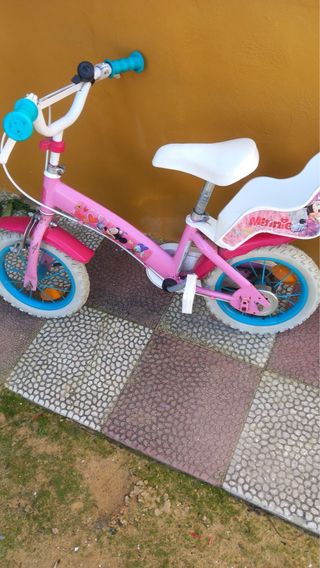 Bicicleta infantil rosa Minnie Mouse