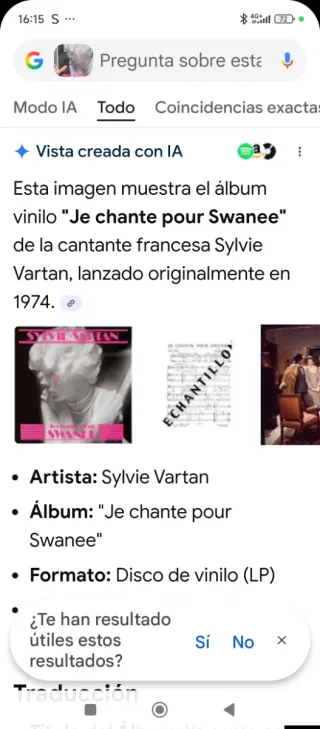 Vinilo Sylvie Vartan Je chante pour Swanee