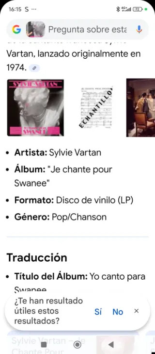 Vinilo Sylvie Vartan Je chante pour Swanee