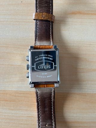 Reloj Lotus Hombre Correa Cuero Negra