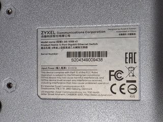 Switch Zyxel GS-105B-V3 Gigabit 5 Puertos
