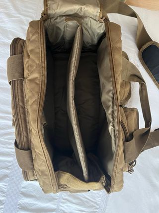 Mochila táctica para tiro Deportivo color camel.