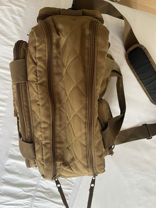 Mochila táctica para tiro Deportivo color camel.